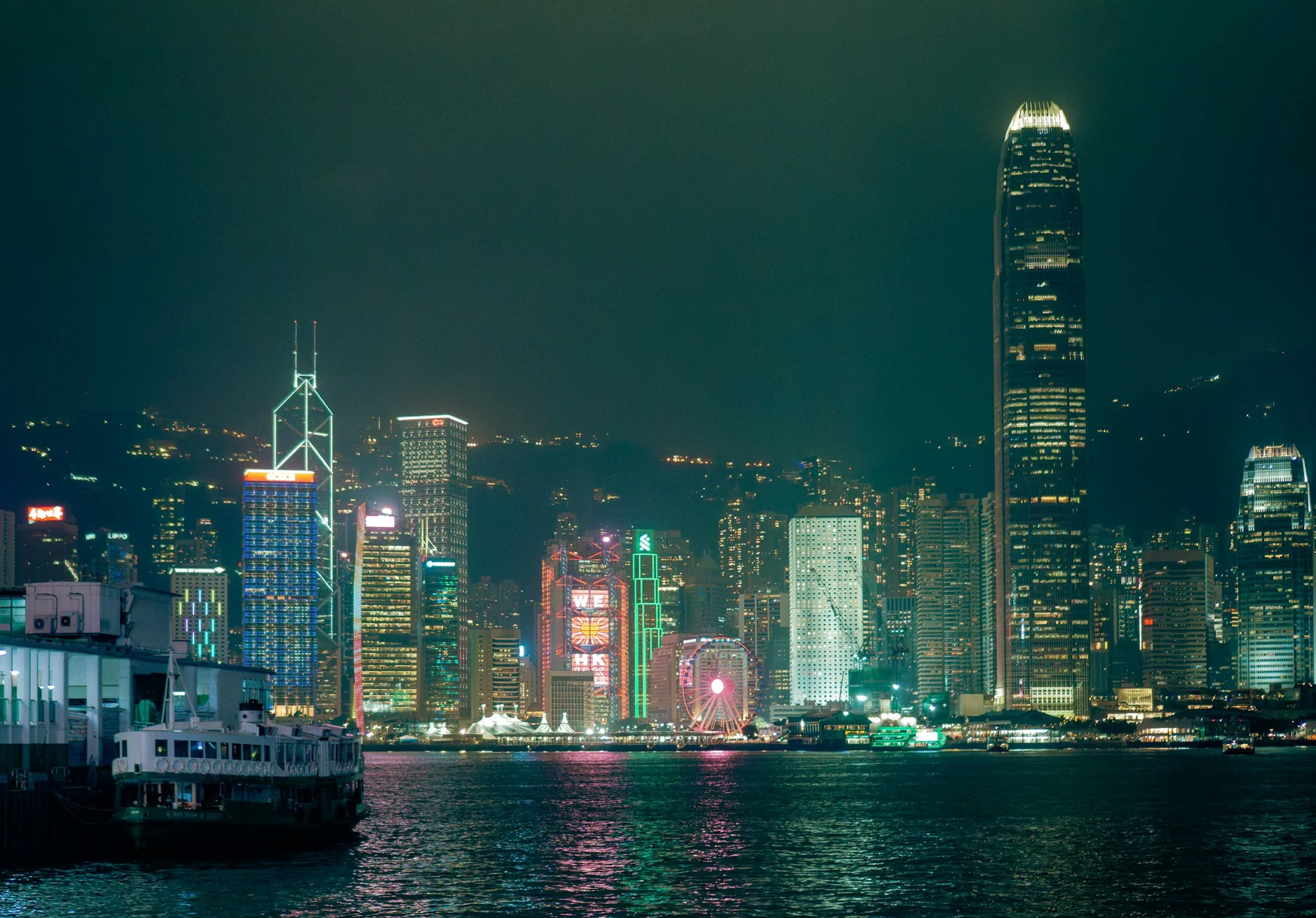 香港維多利亞港夜景