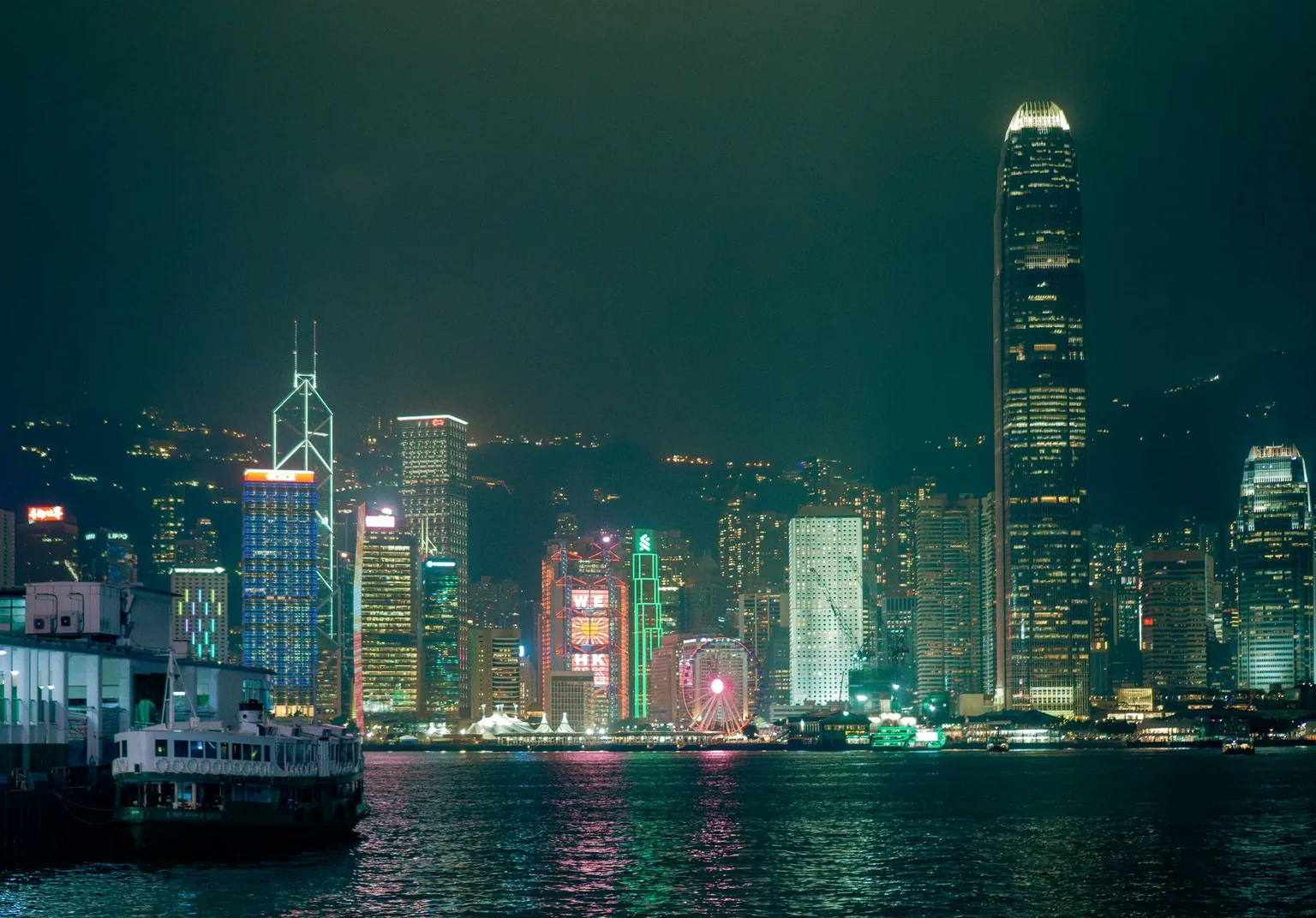 香港維多利亞港夜景